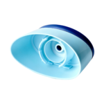 26mm PP bi-color cap for hair care and personal care packaging, bottom view