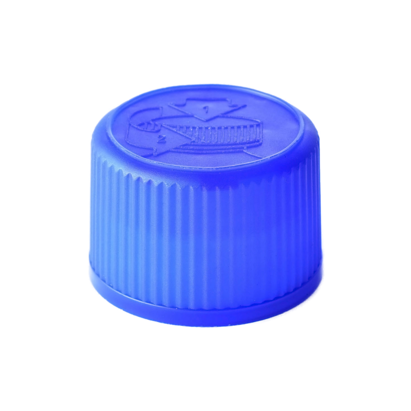 24/410 PP child-resistant cap for food and condiment and pharmaceutical packaging, front view