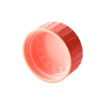32/410 PP child-resistant cap for food and condiment and pharmaceutical packaging, bottom view showing child-resistant mechanism