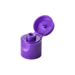 15/415 PP flip top cap for hair care and personal care packaging, front view open