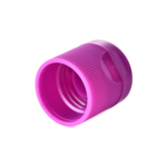 17/415 PP flip top cap for hair care and personal care packaging, bottom view