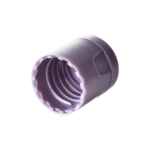18/415 PP flip top cap for hair care and personal care packaging, bottom view
