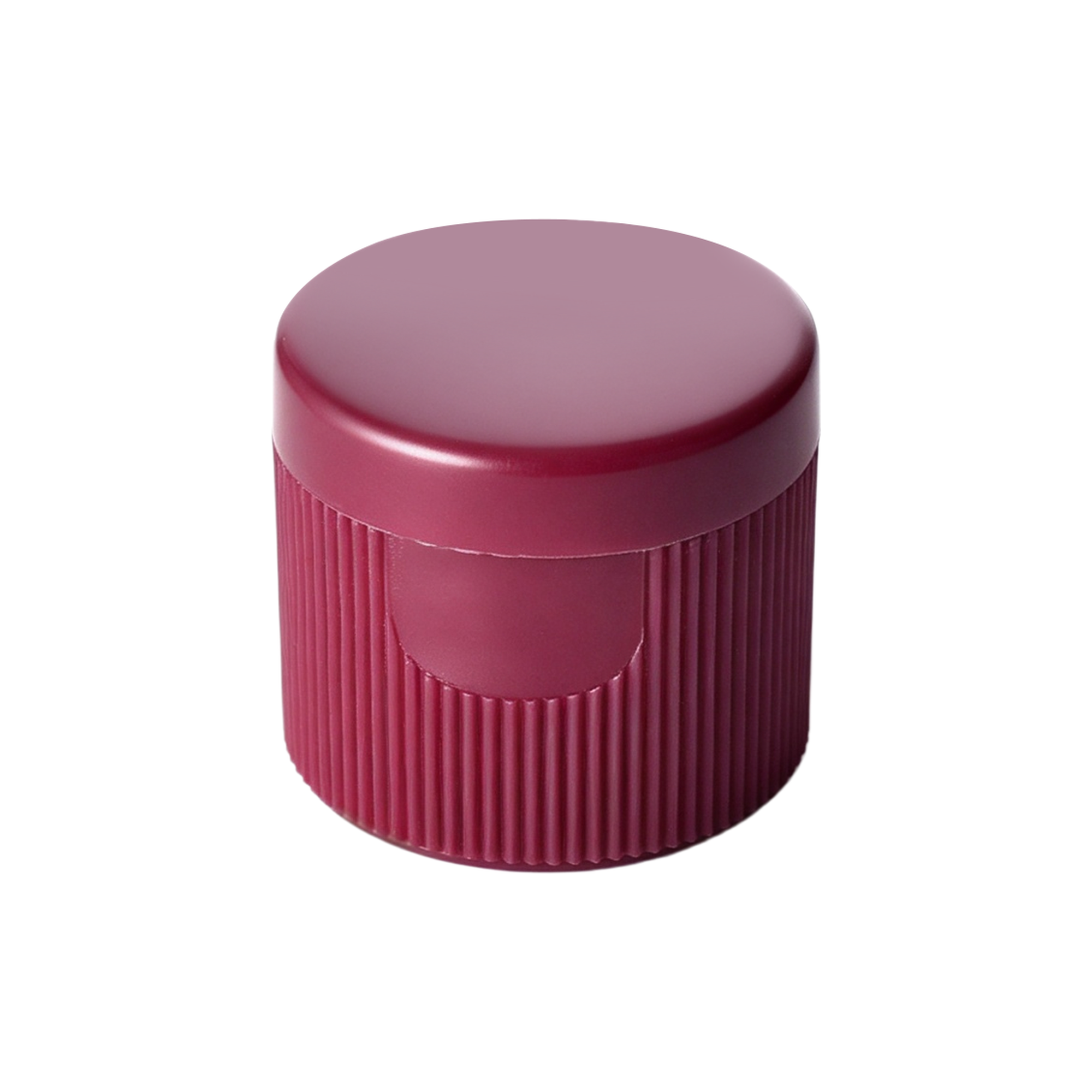 H18-03-1-clean 18/410 PP flip top cap H18-03 for hair care and personal care packaging, front view closed