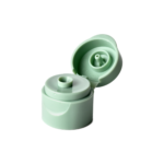 18/410 PP flip top cap for hair care and personal care packaging, front view open