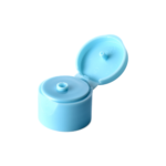 20/410 PP flip top cap for hair care and personal care packaging, front view open