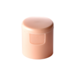 20/415 PP flip top cap for hair care and personal care packaging, front view closed
