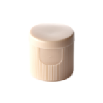 20/415 PP flip top cap for hair care and personal care packaging, front view closed