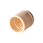 20/415 PP flip top cap for hair care and personal care packaging, bottom view