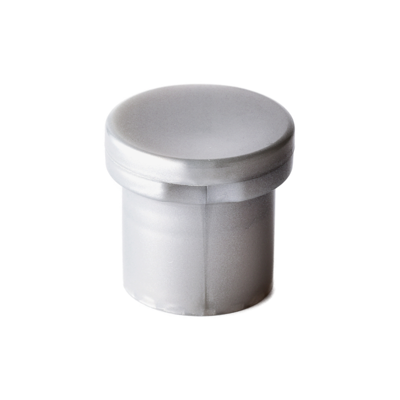 20/415 PP flip top cap for hair care and personal care packaging, front view closed