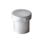 20/415 PP flip top cap for hair care and personal care packaging, back view