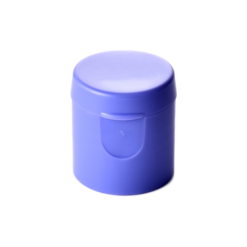 20/415 PP flip top cap for hair care and personal care packaging, front view closed