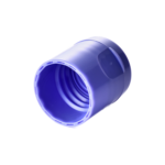 20/415 PP flip top cap for hair care and personal care packaging, bottom view