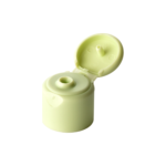 20/410 PP flip top cap for hair care and personal care packaging, front view open