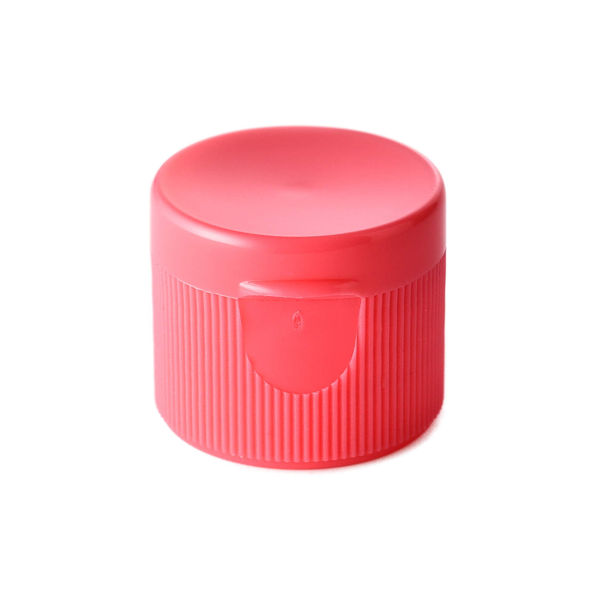 H20-11-1 20/410 PP flip top cap for hair care and personal care packaging, front view closed