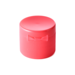 20/410 PP flip top cap for hair care and personal care packaging, back view
