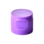 20/410 PP flip top cap for hair care and personal care packaging, front view closed