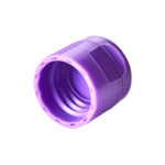 20/410 PP flip top cap for hair care and personal care packaging, bottom view