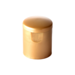 22/415 PP flip top cap for hair care and personal care packaging, front view closed