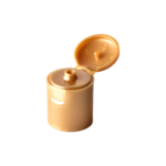 22/415 PP flip top cap for hair care and personal care packaging, front view open