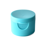 24/410 PP flip top cap for hair care and personal care packaging, front view closed