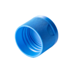 24/410 PP flip top cap for hair care and personal care packaging, bottom view