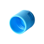 24/415 PP flip top cap for hair care and personal care packaging, bottom view