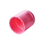 24/415 PP flip top cap for hair care and personal care packaging, bottom view