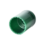 24/420 PP flip top cap for hair care and personal care packaging, bottom view