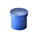 24/415 PP flip top cap for hair care and personal care packaging, back view