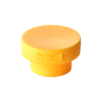 24/410 PP flip top cap for hair care and personal care packaging, back view