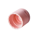 24/410 PP flip top cap for hair care and personal care packaging, bottom view