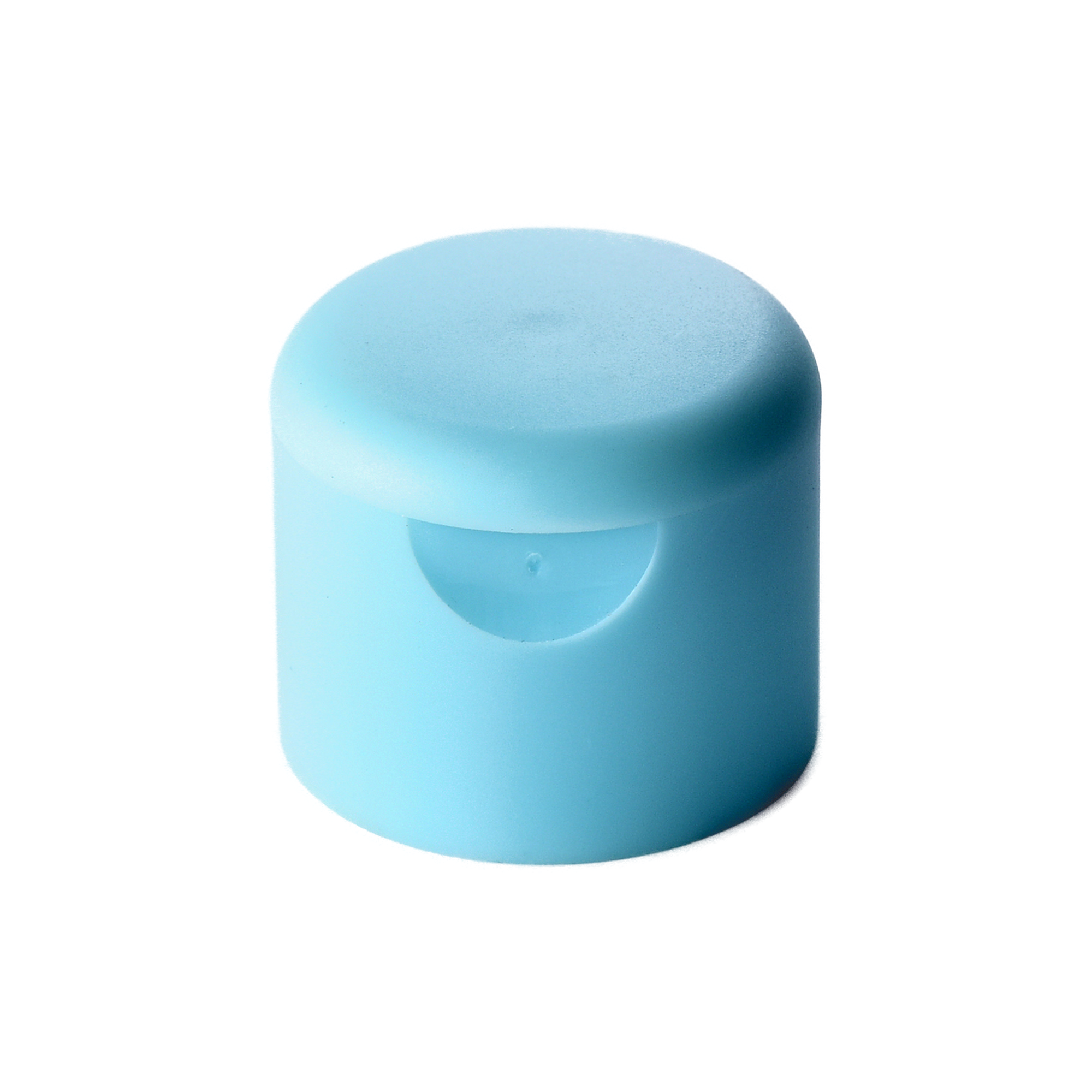 H24-09-1 24/410 PP flip top cap for hair care and personal care packaging, front view closed