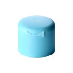 24/410 PP flip top cap for hair care and personal care packaging, back view