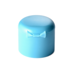 24/410 PP flip top cap for hair care and personal care packaging, back view