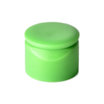 24/410 PP flip top cap for hair care and personal care packaging, front view closed