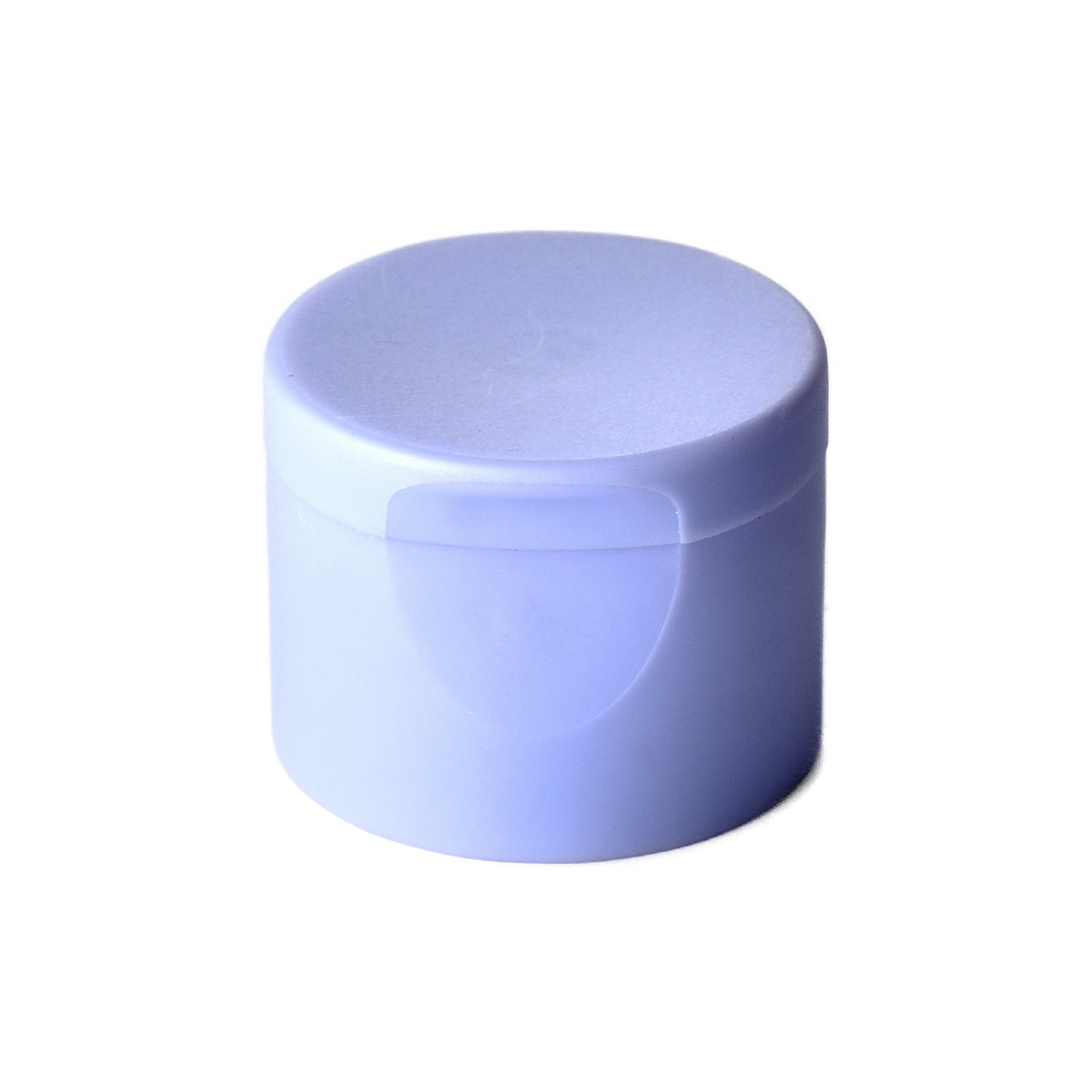 H24-24-1 24/410 PP flip top cap for hair care and personal care packaging, front view closed