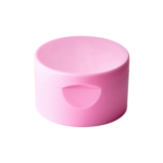 24/410 PP flip top cap for hair care and personal care packaging, front view closed