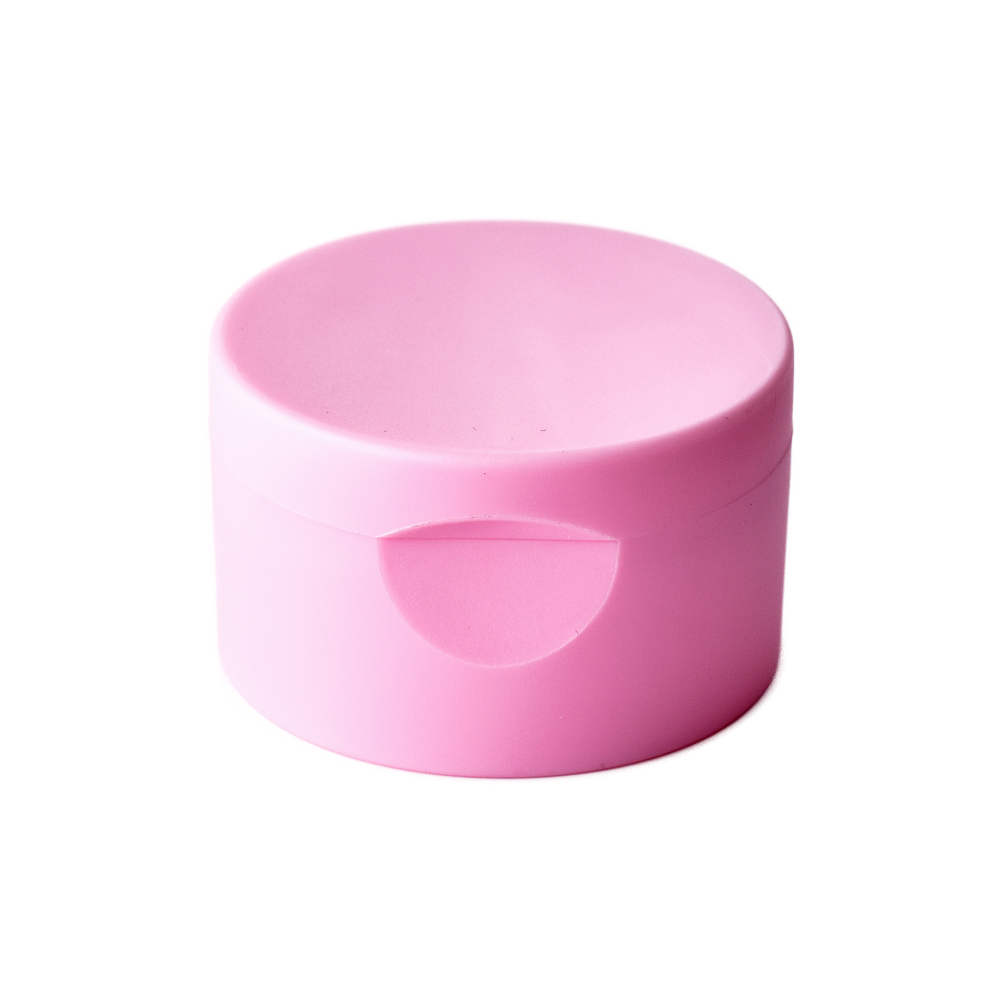 H24-28-1 24/410 PP flip top cap for hair care and personal care packaging, front view closed