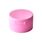 24/410 PP flip top cap for hair care and personal care packaging, back view