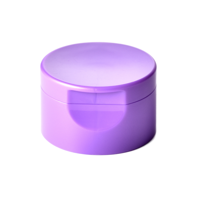 24/410 PP flip top cap for hair care and personal care packaging, front view closed