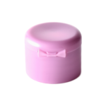 28/410 PP flip top cap for hair care and personal care packaging, back view