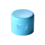 28/410 PP flip top cap for hair care and personal care packaging, front view closed