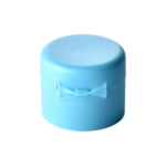 28/410 PP flip top cap for hair care and personal care packaging, back view