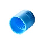 28/415 PP flip top cap for hair care and personal care packaging, bottom view