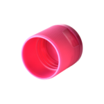 28/415 PP flip top cap for hair care and personal care packaging, bottom view