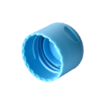 28/410 PP flip top cap for hair care and personal care packaging, bottom view