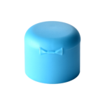 28/410 PP flip top cap for hair care and personal care packaging, back view