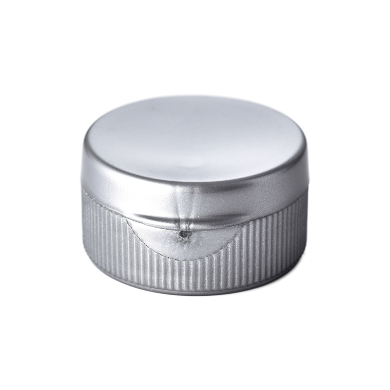 28/400 PP flip top cap for hair care and personal care packaging, front view closed