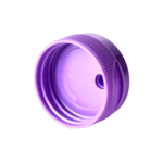 32/400 PP flip top cap for food and condiment, hair care and personal care packaging, bottom view