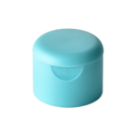 33/410 PP flip top cap for hair care and personal care packaging, front view closed